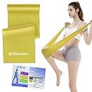 Wearslim Resistance Bands Exercise Elastic Bands Latex Bands for Pilates Yoga Phycial Therapy Rehab Home Gym Workout Fitness, Workout Loops for Booty, Glute, Leg & Thigh Exercising (1.5 Meter Yellow)