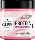 Gliss - Mascarilla Capilar Hidratante 4 En 1 - Para pelo sin brillo - Con Aceite De Babasu, 400ml , Fórmula vegana y sin colorantes artificiales