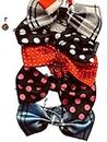 PSK PET MART Bows Dog Bowtie for Dogs and Cats (Punchy Polka) (Small & Medium Size Dogs) Color May Vary (Pack of 2)