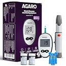 AGARO Blood Glucose Meter GLM-76 with 50pcs Strip & Lancets, Blood Sugar Test at Home, Fast Blood Sugar Testing, Simple & Accurate