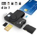 USB2.0 Smart Card Reader SD/TF/SIM Card Multi-Function External Reader Window UK