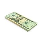 Scratch Cash Dólares 100 x $ 20 Dollars (tamaño real), Dinero para jugar, Props Money