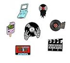 YunZh Enamel pins for Backpacks, Recall Music Anime cartoon Cute pins for Bags Jackets Clothing Accessory DIY Crafts pin, Metal, no gemstone