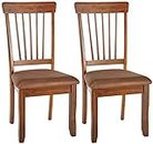 Signature Design by Ashley Furniture-Berringer Dining Room Chair-Set of 2-Casual Style-Rustic Brown