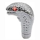 Auto-plaza Universal Gear Shift Knob Snake Shape Shift Knob Shifter Gear Stick Shift Lever Head with Red LED Lights