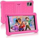 Kids Tablet 7 inch Android 11 Tablet for Kids(Ages 3-12), 3GB RAM 32GB ROM 128GB Expand,Google Certificated, Kids Software Pre-Installed, Bluetooth, WiFi, Dual Camera,with Shockproof Case-Pink…