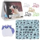Office Gift for Cat Lovers | Cute Cat Office Supplies - Funny Cat Memes Deskt...