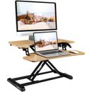 FlexiSpot Standing Desk Converter Height Adjustable Stand Up Desk Riser Home Office Desk Laptop Workstation with Keyboard Tray