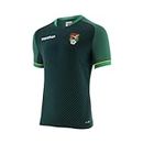 Official Bolivia Soccer Jersey Slim Fit, Green Marathon - Camiseta Original Selección Boliviana, Green, X-Large