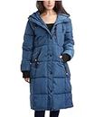 CANADA WEATHER GEAR Womens Winter Coat Full Length Quilted Puffer Parka Plus Size Heavyweight Maxi Jacket for Women, S-3X, Size Medium, Shady Blue