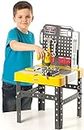 Casdon Tool Box Workbench , 2-In-1 Tool Box & Workbench For Children Aged 3+ , Includes Over 60 Tools For DIY Roleplay Fun!