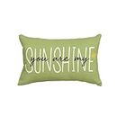 AVOIN colorlife You are My Sunshine Summer Throw Pillow Cover, 12 x 20 Inch Green Cushion Case Decoration for Sofa Couch