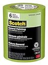 Scotch Painter's Tape, Green Masking Tape for General Painting, 24 Mm (6 Rolls) - 2055