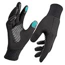 FEWTUR Winter Heated Gloves for Men Women Cold Weather - Touch Screen Warm Lightweight Gloves for Cycling Running