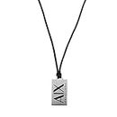 Armani Exchange Necklace for Men , L 55cm Silver Stainless Steel Necklace, AXG0069040