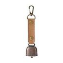 LOOM TREE® Vintage Style Outdoor Camping Bell Pendant Metal for Livestock Cow Brown | Outdoor Sports | Equestrian | Driving Equipment | Carts & Carriages
