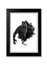 Blue Nexus Superhero Black Panther Wall Poster with Wall Frame Wall Stickers Room Art Poster Painting (Get 25% Off on Buying More Than 1 Any Products:Check Offer Section)_BNWPC237