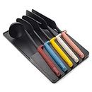 Joseph Joseph 10543 Elevate In-Drawer Utensil Set with Ultra-Compact Stand (5 Pieces)
