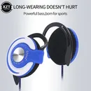 3.5mm Wired Headphones HIFI Heavy Bass Headset Over-ear Adjustable Ear Hook Earphones Music Earphone