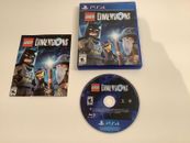 LEGO DIMENSIONS PS4 (SONY PLAYSTATION 4, 2015) CIB GAME ONLY - MINT DISC -