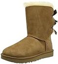 UGG Women's Bailey Bow Ribbon CLASSIC BOOT, Chestnut, 6 US