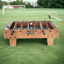 Kids Wooden Mini Football Table Top Foot-ball Soccer Game Set Family Desktop Toy