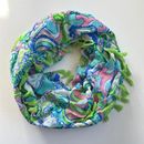 Lilly Pulitzer Accessories | Lilly Pulitzer | Fish And Sand Dollar Infinity Scarf Blue, Green, And Pink | Color: Blue/Green | Size: Os