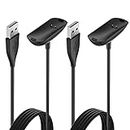 Hianjoo 2-Pack Charger Cable Compatible with Fit bit Ace 3/ Inspire 2 (Not for Inspire/Inspire HR), 100cm Replacement USB Charging Cable Cord Dock Adapter Compatible with Ace 3/ Inspire 2 Smartwatch