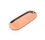 Easy 99 Metal Storage Tray Fruit Plate Small Items Cosmetics Jewelry Display Tray, Rose Gold
