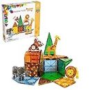 Magna-Tiles Safari Animals, The Original Magnetic Building Tiles For Creative Open-Ended Play, Educational Toys For Children Ages 3 Years + (25 Pieces) (20925)