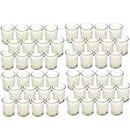 HOSLEY'S Set of 48 Unscented Glass Filled Votive Candles - 12 Hour Burn Time by HG Global