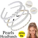 Women Headband Pearl headband Hair Accessories Crystal Party Wedding Party Gift