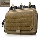 WYNEX Molle Admin Pouch of Kangaroo Style, Tactical Utility Tool Pouch with Mag/Zipper Strip Insert Modular EDC Medical Bag Organizer Attachment Patch Included