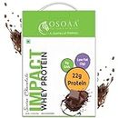 OSOAA Impact Imported Whey Protein (1.81 kg, Swiss Chocolate)|Lab Tested & FSSAI Approved |Isolate & Concentrate Whey Blend| No Added Sugar | 22g Protein | Weight Management | Meal Replacement Drink