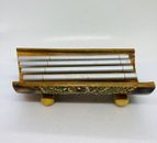 Raro instrumento musical hecho a mano marimba africana de madera de la década de 1950 18