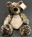 Pier 1 Imports 13” Carter Holiday Teddy Bear Faux Leather Paws Original Tags