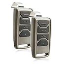 2 Garage Outlet Garage Door Remote 3-Button Opener Visor Clip Keychain Gate Entry for Genie Inteillicode Overhead Door Code Dodger (O3T-BX) 315Mhz or 390Mhz