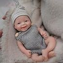 MYREBABY Reborn Baby Doll - Muñeca de Silicona de 7 Pulgadas, muñeca de bebé recién Nacida Realista, Alivio del estrés de Cuerpo Completo, C