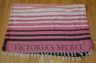 Victoria's Secret pink striped beach blanket 2017