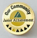Our Community Junior Achievement Pin Badge Rare Vintage (A2)