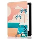 CoBak Case for ereader - All New PU Leather Smart Cover with Auto Sleep Wake Feature for ereader, Summer-4-2402190953-T