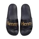 CONNETIC Henny Slides Black Gold Slip On Men's Sandals (9)