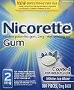 Nicorette OTC Stop Smoking Nicotine Gum, 2mg-White Ice Mint-100 ct.