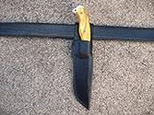 Azula Gun Holsters BUSSE Combat Knife Company Ergo Public Defender Knife Custom Molded Leather Sheath TAN