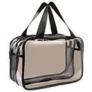 Toiletry Bag Portable Travel Makeup Bag, PVC Waterproof Large Capacity Wash Bag Clear Cosmetic Bag for Women Girls