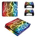 Wondder PS4 Slim Skin Sticker, Protective Vinyl Decal Skin Sticker for PS4 Slim Console + 2 Controller Skins + 2 x Silicone Thumb Grips (Colour 9)