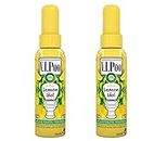 AIR WICK Lot de 2 Desodorisants WC Spray V.I.Poo Anti Odeur Parfum Lemon Idol 55 ml