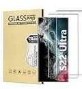 GLAREE Curved Screen Protector for Samsung Galaxy S22 Ultra,[2 Pack] 3D Coverage Tempered Glass,9H Hardness Ultra HD Saver Shield Film, Anti-Scratch, Touch Sensitive
