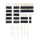 Treedix 2 Sets of Stacking Headers Pins Kit Stackable Female Headers for Arduino Mega 2560(28pcs in Total)