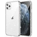 JETech Glitter Case for iPhone 11 Pro Max, 6.5-Inch, Bling Sparkle Shockproof Phone Bumper Cover, Cute Sparkly for Women and Girls (Clear)